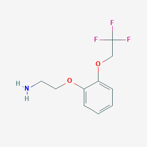 molecular formula C10H12F3NO2 B1358715 2-(2-(2,2,2-Trifluoroethoxy)phenoxy)ethanamine CAS No. 751476-91-2