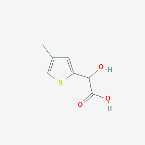 molecular formula C7H8O3S B13587215 2-Hydroxy-2-(4-methyl-2-thienyl)acetic Acid 