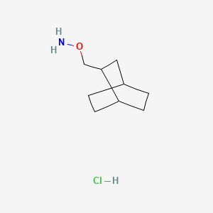 molecular formula C9H18ClNO B13587216 O-({bicyclo[2.2.2]octan-2-yl}methyl)hydroxylamine hydrochloride CAS No. 2792185-27-2