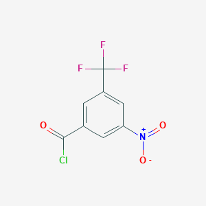 molecular formula C8H3ClF3NO3 B1358724 3-Nitro-5-(trifluoromethyl)benzoyl chloride CAS No. 782-79-6