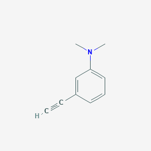 molecular formula C10H11N B13587259 3-Ethynyl-N,N-dimethylaniline CAS No. 52324-05-7
