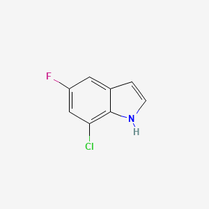 molecular formula C8H5ClFN B1358727 7-chloro-5-fluoro-1H-indole CAS No. 259860-01-0