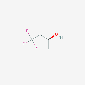 molecular formula C4H7F3O B13587322 (S)-4,4,4-Trifluoro-2-butanol CAS No. 494752-71-5