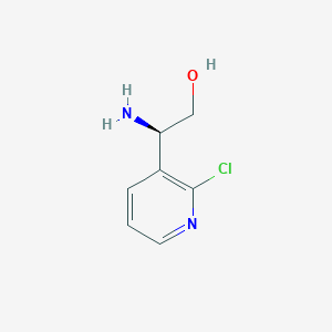 molecular formula C7H9ClN2O B13587411 (R)-2-Amino-2-(2-chloropyridin-3-yl)ethan-1-ol 