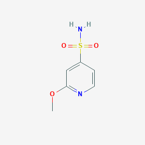 molecular formula C6H8N2O3S B13587431 2-Methoxypyridine-4-sulfonamide 
