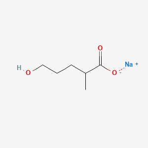 molecular formula C6H11NaO3 B13587433 Sodium5-hydroxy-2-methylpentanoate 