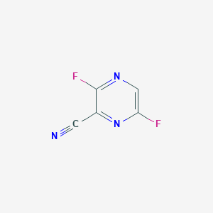 molecular formula C5HF2N3 B1358748 3,6-Difluoropyrazine-2-carbonitrile CAS No. 356783-28-3