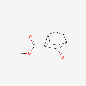 molecular formula C10H12O3 B13587515 Methyl8-oxotricyclo[3.2.1.0,2,7]octane-1-carboxylate 