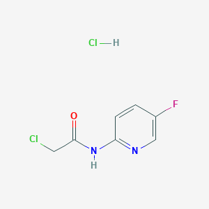 molecular formula C7H7Cl2FN2O B13587541 2-Chloro-n-(5-fluoropyridin-2-yl)acetamide hydrochloride 