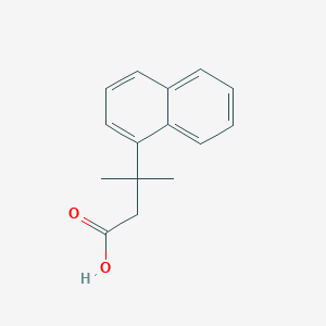 molecular formula C15H16O2 B13587545 3-Methyl-3-(naphthalen-1-yl)butanoic acid 