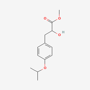 molecular formula C13H18O4 B13587687 Methyl 2-Hydroxy-3-(4-isopropoxyphenyl)propanoate 