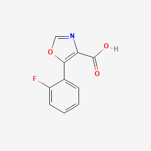 molecular formula C10H6FNO3 B1358776 5-(2-Fluorophenyl)-1,3-oxazole-4-carboxylic acid CAS No. 347187-18-2