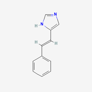 molecular formula C11H10N2 B13587853 5-Styryl-1h-imidazole 