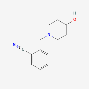 2-((4-Hydroxypiperidin-1-yl)methyl)benzonitrile