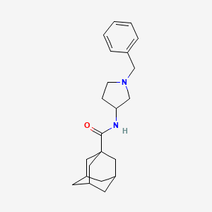 molecular formula C22H30N2O B13588077 N-(1-benzylpyrrolidin-3-yl)adamantane-1-carboxamide 