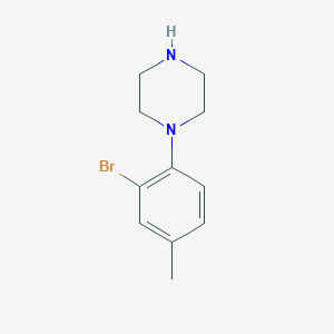 molecular formula C11H15BrN2 B13588140 1-(2-Bromo-4-methylphenyl)piperazine CAS No. 501903-61-3