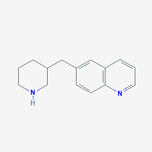 molecular formula C15H18N2 B13588165 6-(Piperidin-3-ylmethyl)quinoline 