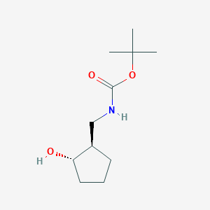 molecular formula C11H21NO3 B13588185 tert-Butyl (((1R,2S)-2-hydroxycyclopentyl)methyl)carbamate 