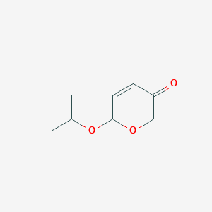 molecular formula C8H12O3 B135882 6-Isopropyloxy-2H-pyran-3(6H)-one CAS No. 71443-27-1
