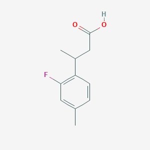 molecular formula C11H13FO2 B13588204 3-(2-Fluoro-4-methylphenyl)butanoic acid 
