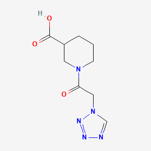 1-[2-(1H-1,2,3,4-tetrazol-1-yl)acetyl]piperidine-3-carboxylic acid