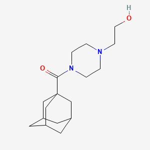 molecular formula C17H28N2O2 B13588212 Adamantan-1-yl-[4-(2-hydroxy-ethyl)-piperazin-1-yl]-methanone 