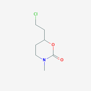 molecular formula C7H12ClNO2 B13588312 6-(2-Chloroethyl)-3-methyl-1,3-oxazinan-2-one 
