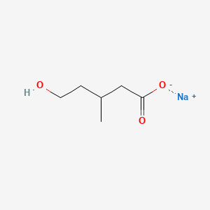 molecular formula C6H11NaO3 B13588314 Sodium5-hydroxy-3-methylpentanoate 