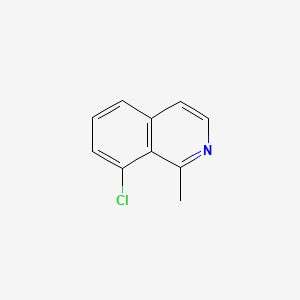 molecular formula C10H8ClN B13588320 8-Chloro-1-methylisoquinoline 