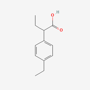 molecular formula C12H16O2 B13588324 2-(4-Ethylphenyl)butanoic acid 