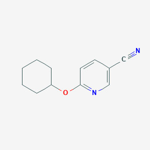 molecular formula C12H14N2O B1358833 5-Cyano-2-cyclohexyloxypyridine CAS No. 928648-56-0
