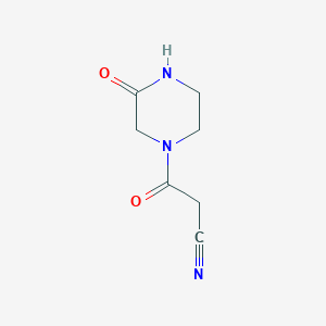 3-Oxo-3-(3-oxo-piperazin-1-YL)-propionitrile