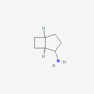 molecular formula C7H13N B13588394 rac-(1R,5R)-bicyclo[3.2.0]heptan-2-amine 
