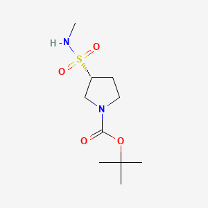 molecular formula C10H20N2O4S B13588400 tert-butyl (3R)-3-(methylsulfamoyl)pyrrolidine-1-carboxylate 
