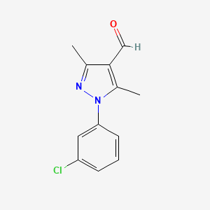 1-(3-chlorophenyl)-3,5-dimethyl-1H-pyrazole-4-carbaldehyde