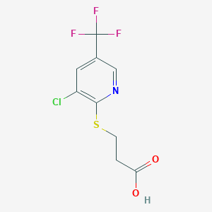 3-{[3-Chloro-5-(trifluoromethyl)pyridin-2-yl]thio}propanoic acid