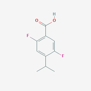 molecular formula C10H10F2O2 B13588455 2,5-Difluoro-4-(propan-2-yl)benzoicacid 
