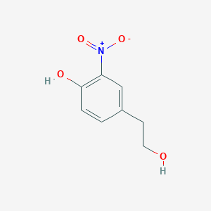 molecular formula C8H9NO4 B13588527 4-(2-Hydroxyethyl)-2-nitrophenol CAS No. 118172-64-8