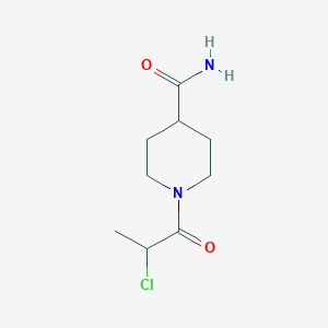 1-(2-Chloropropanoyl)piperidine-4-carboxamide