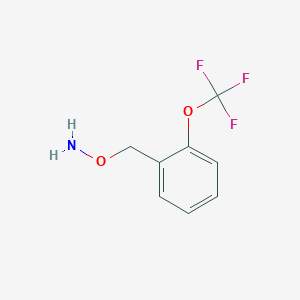 molecular formula C8H8F3NO2 B13588560 O-(2-(trifluoromethoxy)benzyl)hydroxylamine 