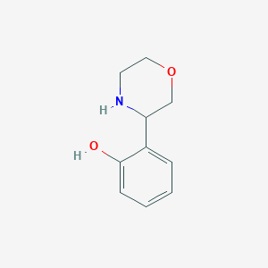 molecular formula C10H13NO2 B13588563 2-(Morpholin-3-yl)phenol 