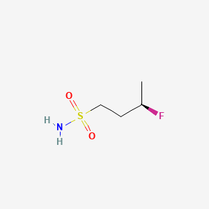 molecular formula C4H10FNO2S B13588589 (3R)-3-fluorobutane-1-sulfonamide 