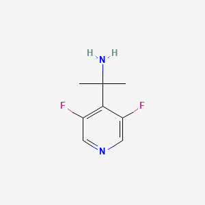 molecular formula C8H10F2N2 B13588655 2-(3,5-Difluoropyridin-4-yl)propan-2-amine 