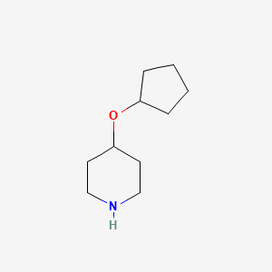 molecular formula C10H19NO B1358866 4-(Cyclopentyloxy)piperidine CAS No. 933736-13-1