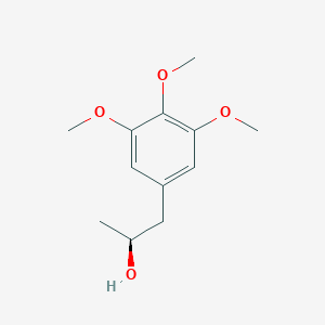 molecular formula C12H18O4 B13588661 Benzeneethanol,3,4,5-trimethoxy-a-methyl-,(aS)- 