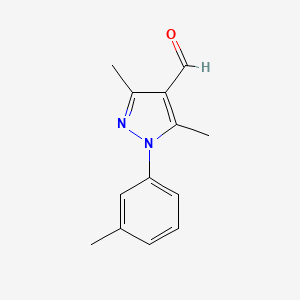 3,5-dimethyl-1-(3-methylphenyl)-1H-pyrazole-4-carbaldehyde