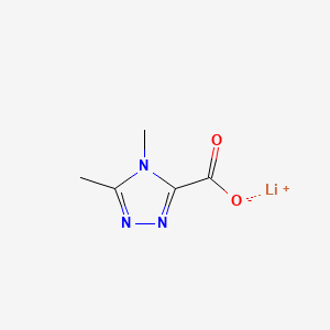 molecular formula C5H6LiN3O2 B13588675 Lithium 4,5-dimethyl-4H-1,2,4-triazole-3-carboxylate 