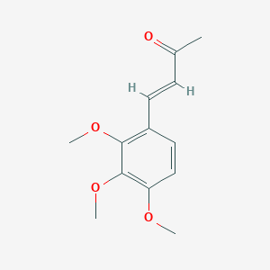 molecular formula C13H16O4 B13588690 Ethylene, 1-acetyl-2-[2,3,4-trimethoxyphenyl]- 