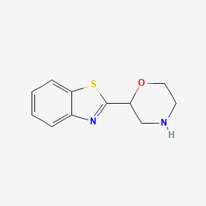 molecular formula C11H12N2OS B13588730 2-(Benzo[d]thiazol-2-yl)morpholine 