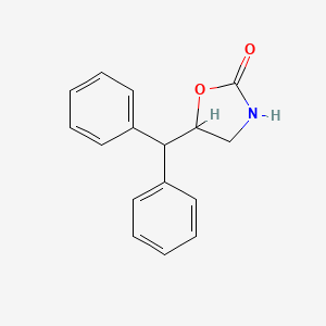 molecular formula C16H15NO2 B13588776 5-(Diphenylmethyl)-2-oxazolidinone CAS No. 66892-83-9